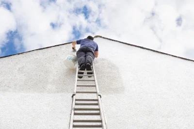Peinture extérieure aux Pontets — façades et ravalement