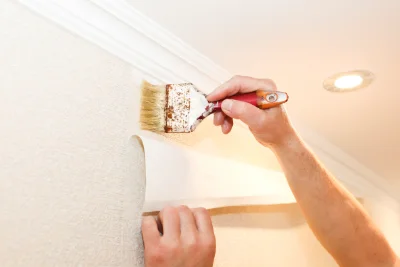 Pose de papier peint aux Pontets — revêtements muraux et toiles de verre